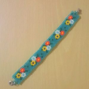 Flowers Peyote Bracelet